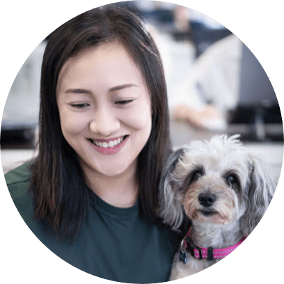 Woman with dog